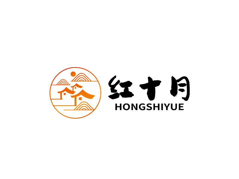 張俊的紅十月旅游度假logo設計