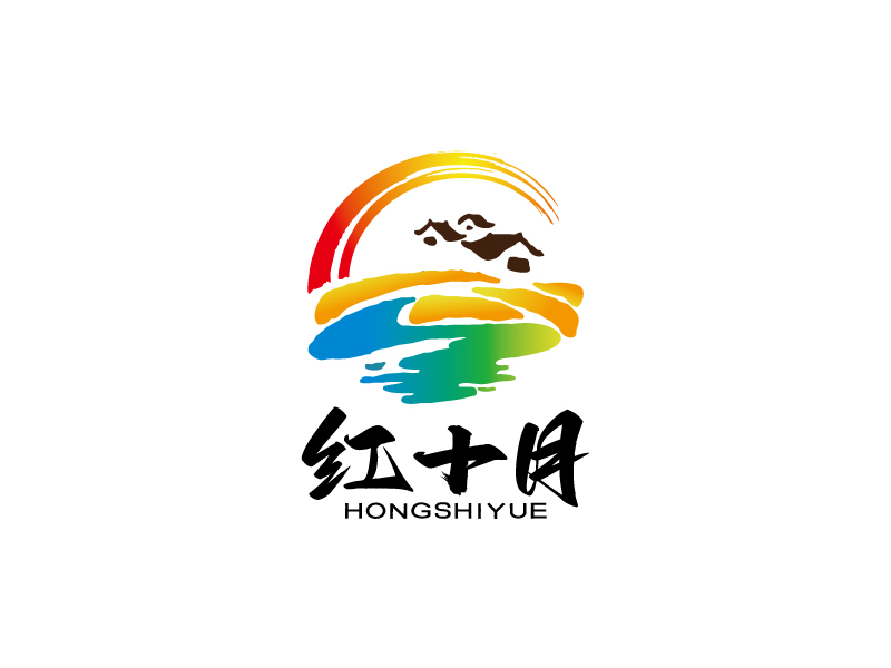 張曉明的紅十月旅游度假logo設計