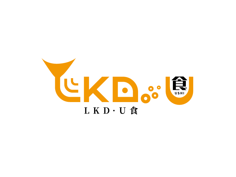 李寧的LKD · U食logo設(shè)計