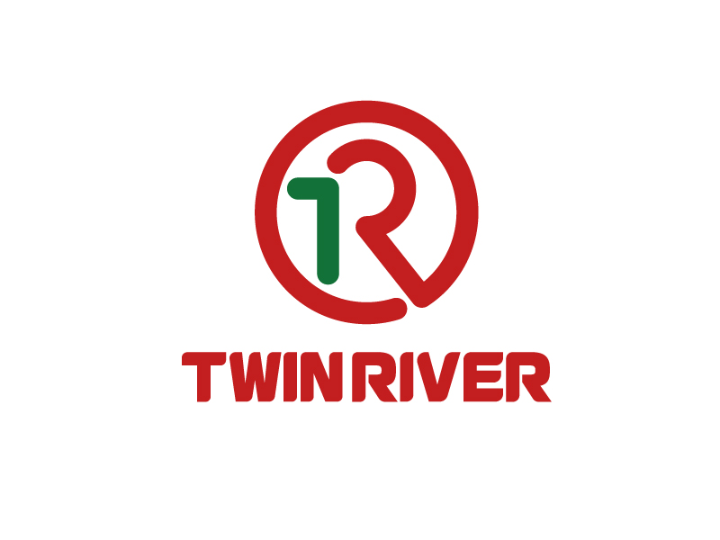 唐國強的TWIN RIVER工廠LOGO設(shè)計logo設(shè)計