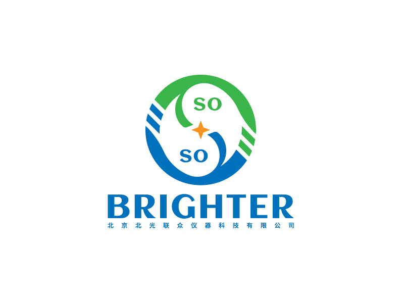 李寧的logo內(nèi)容：sobrighter      公司名稱(chēng)：北京北光聯(lián)眾儀器科技有限公司logo設(shè)計(jì)