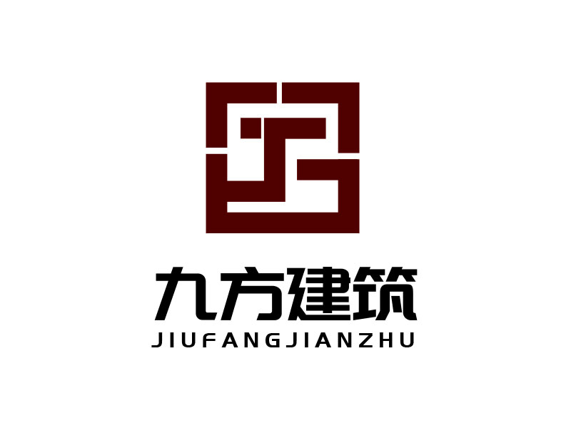 朱紅娟的張家界市九方建筑有限責(zé)任公司logo設(shè)計