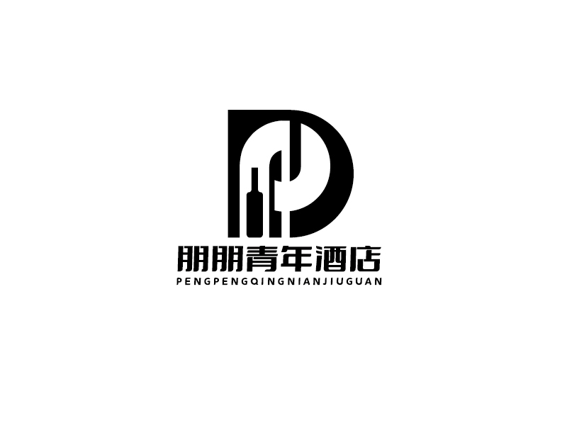 李寧的朋朋青年酒店logo設(shè)計