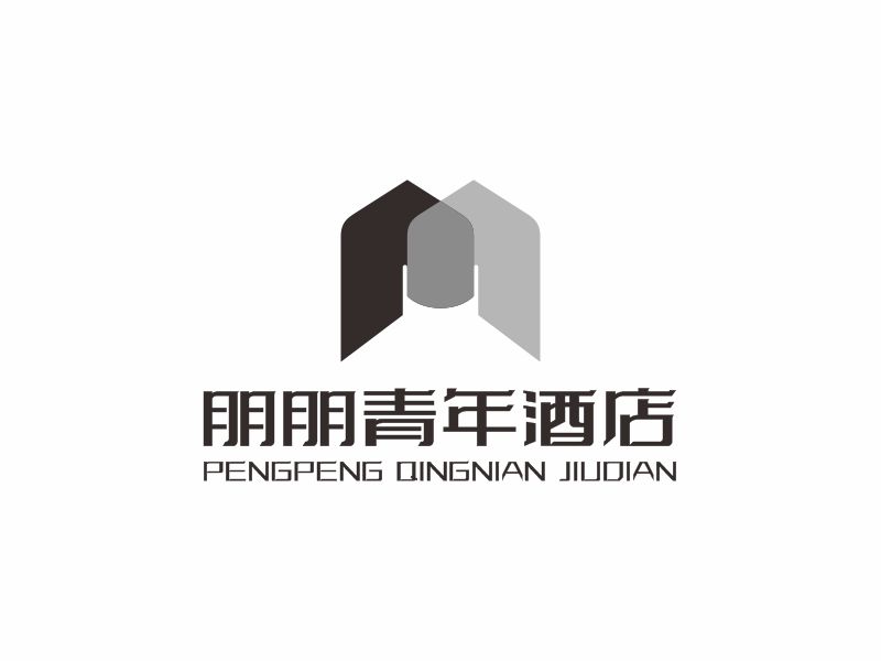 何嘉健的朋朋青年酒店logo設計