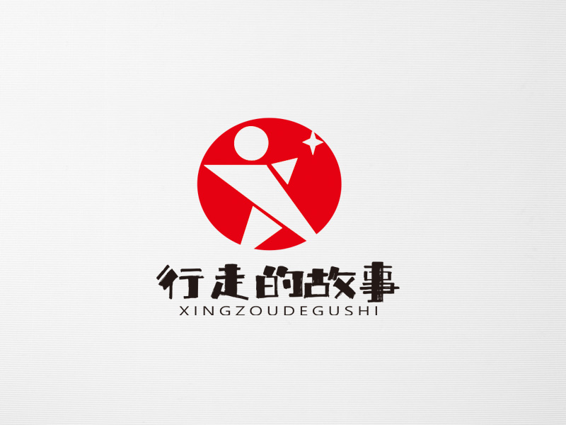 郭慶忠的行走的故事logo設計