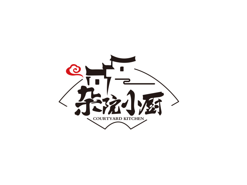 秦曉東的雜院小廚logo設(shè)計