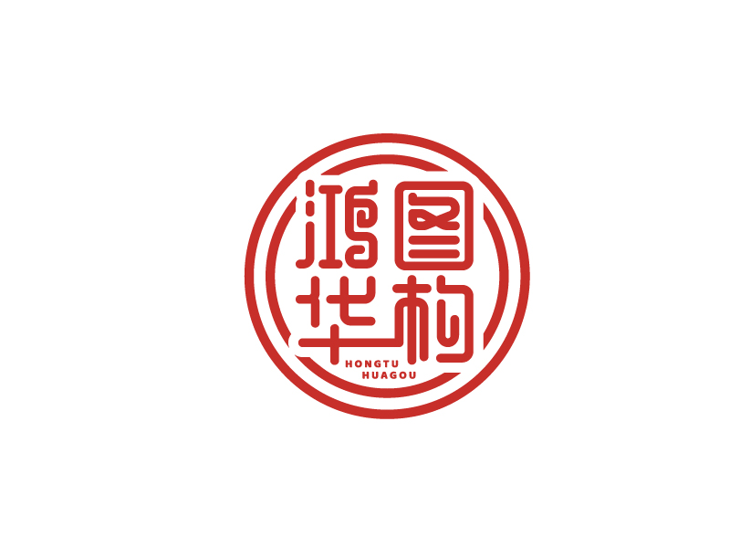 李寧的河南鴻圖華構(gòu)勘測規(guī)劃設計有限公司logo設計