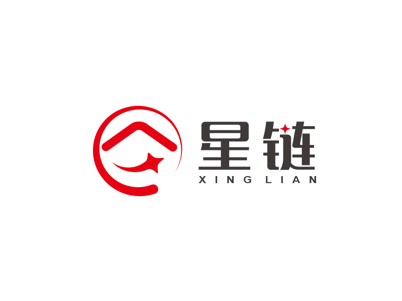 朱紅娟的深圳市星鏈房地產(chǎn)經(jīng)紀有限公司logo設(shè)計